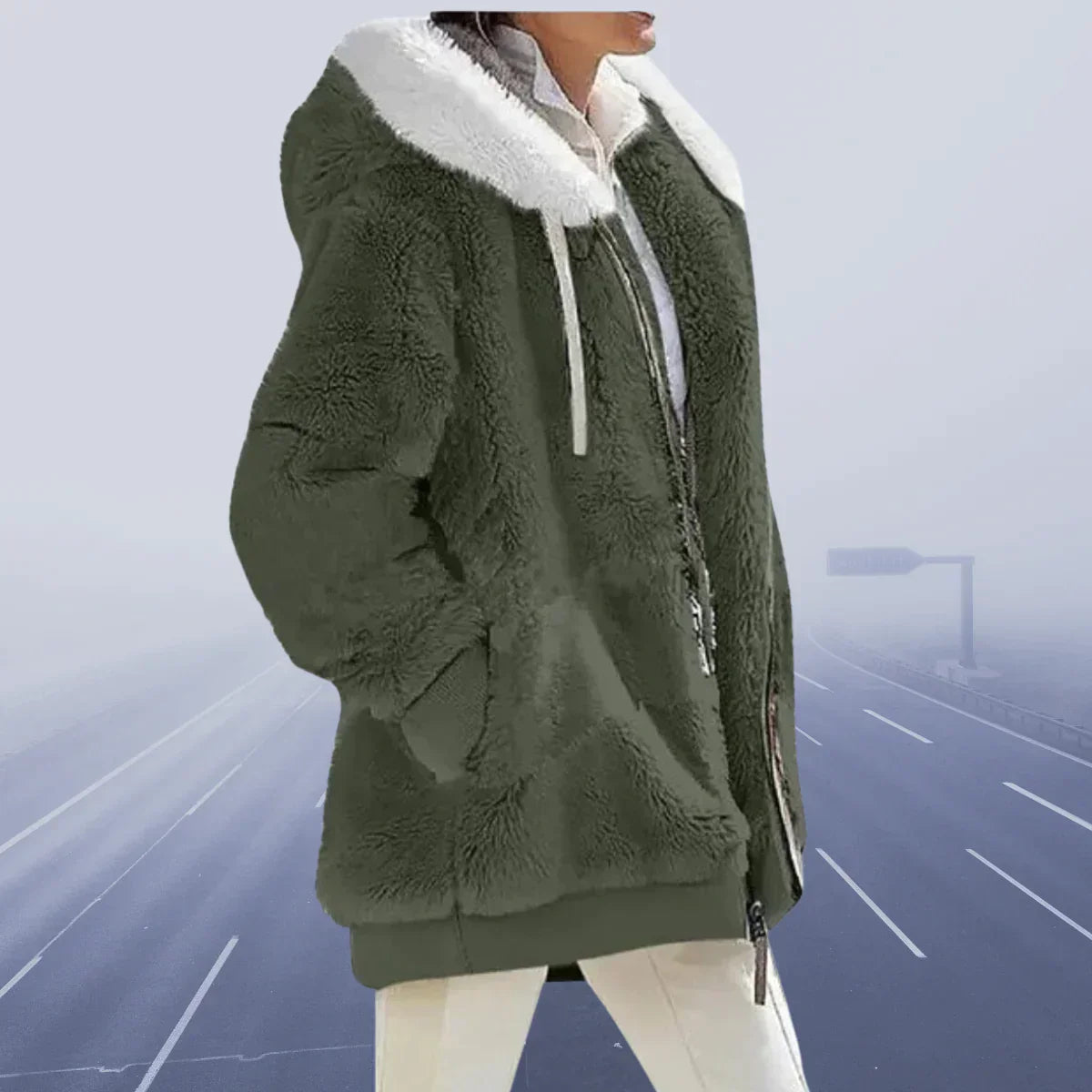 Alessandra Women's Hooded Jacket Waterproof Comfortable - VibreMode