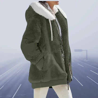 Alessandra Women's Hooded Jacket Waterproof Comfortable - VibreMode