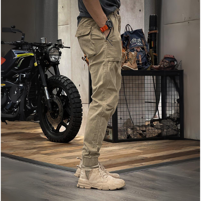 Men's Cargo Pants Stretchable Rugged Beige