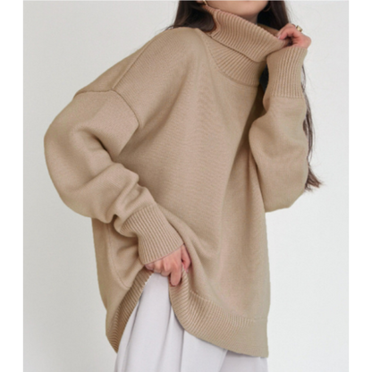 Women's Turtleneck Knitted Sweater - VibreMode