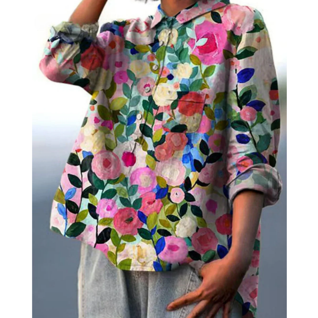 Bertan Women's Floral Print Blouse