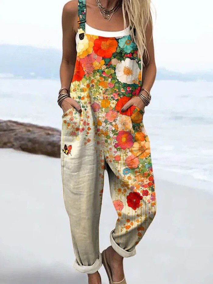 Classic Floral Women's Romper - VibreMode