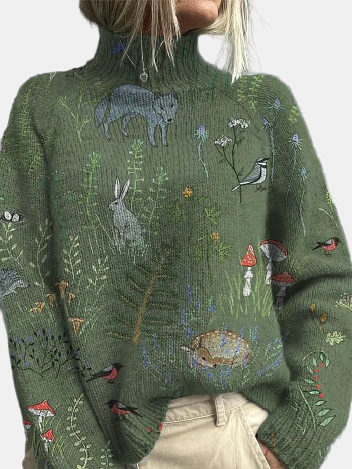 Warm Winter Crew Neck Knit Sweater
