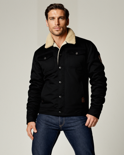 Men's Insulated Fleece Lined Winter Coat - VibreMode