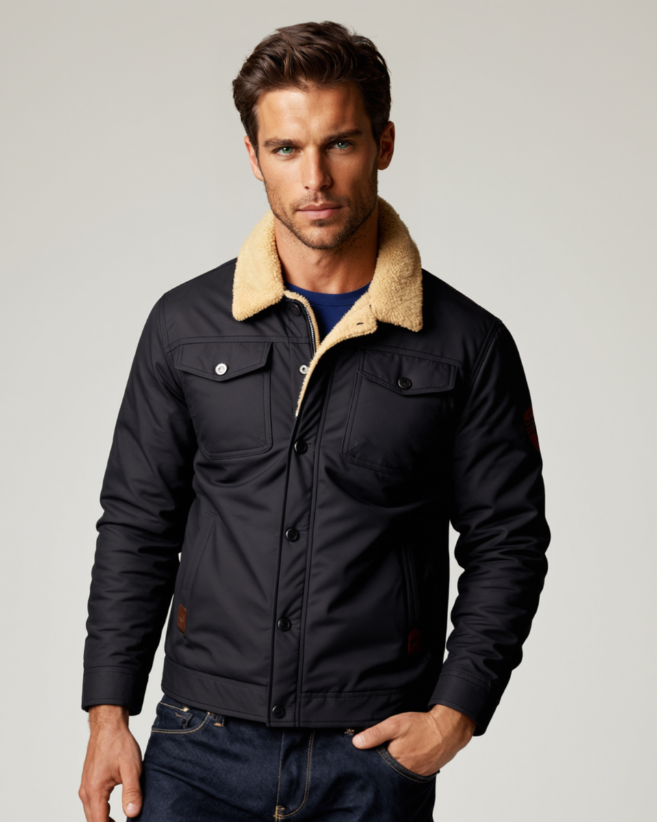 Men's Insulated Fleece Lined Winter Coat