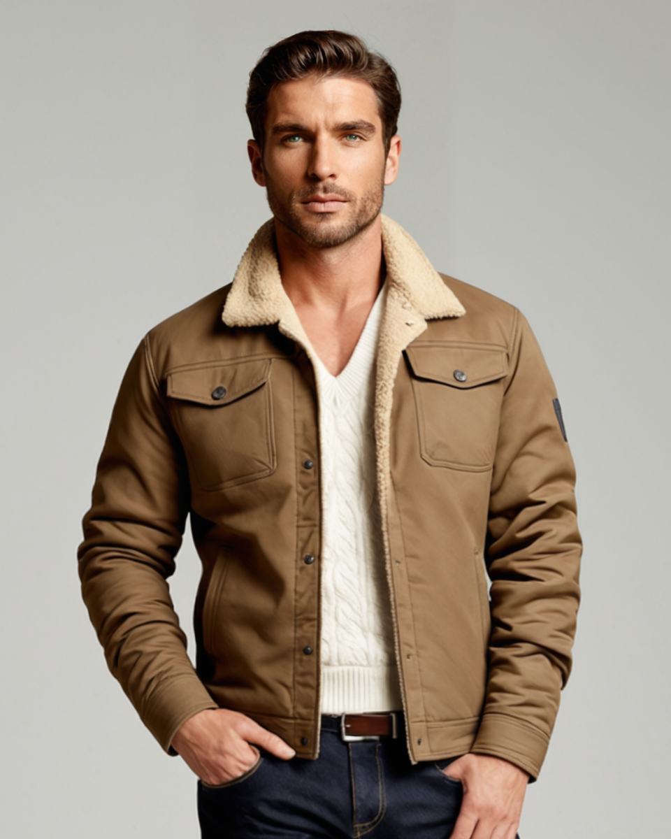 Men's Insulated Fleece Lined Winter Coat