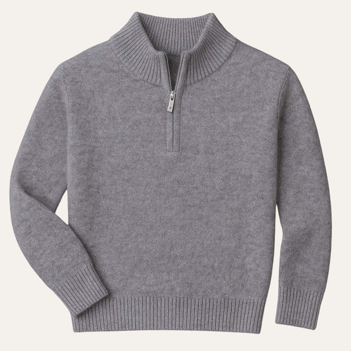 Men's Soft Wool Quarter Zip Sweater