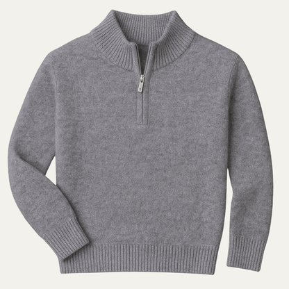 Men's Soft Wool Quarter Zip Sweater