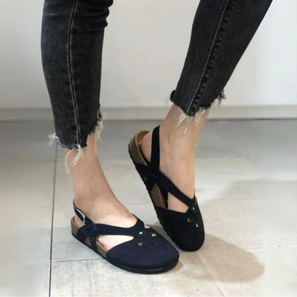 Classic Buckle Strap Flat Sandals