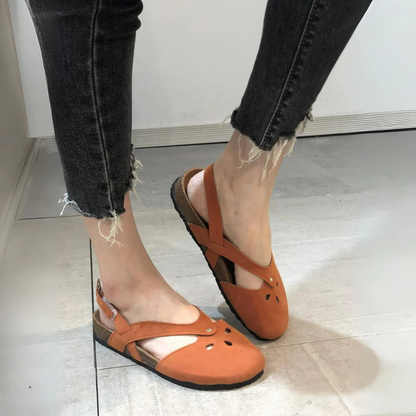 Classic Buckle Strap Flat Sandals