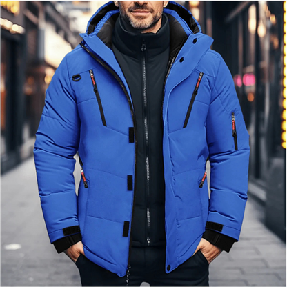 Men's Insulated Winter Parka Jacket - VibreMode