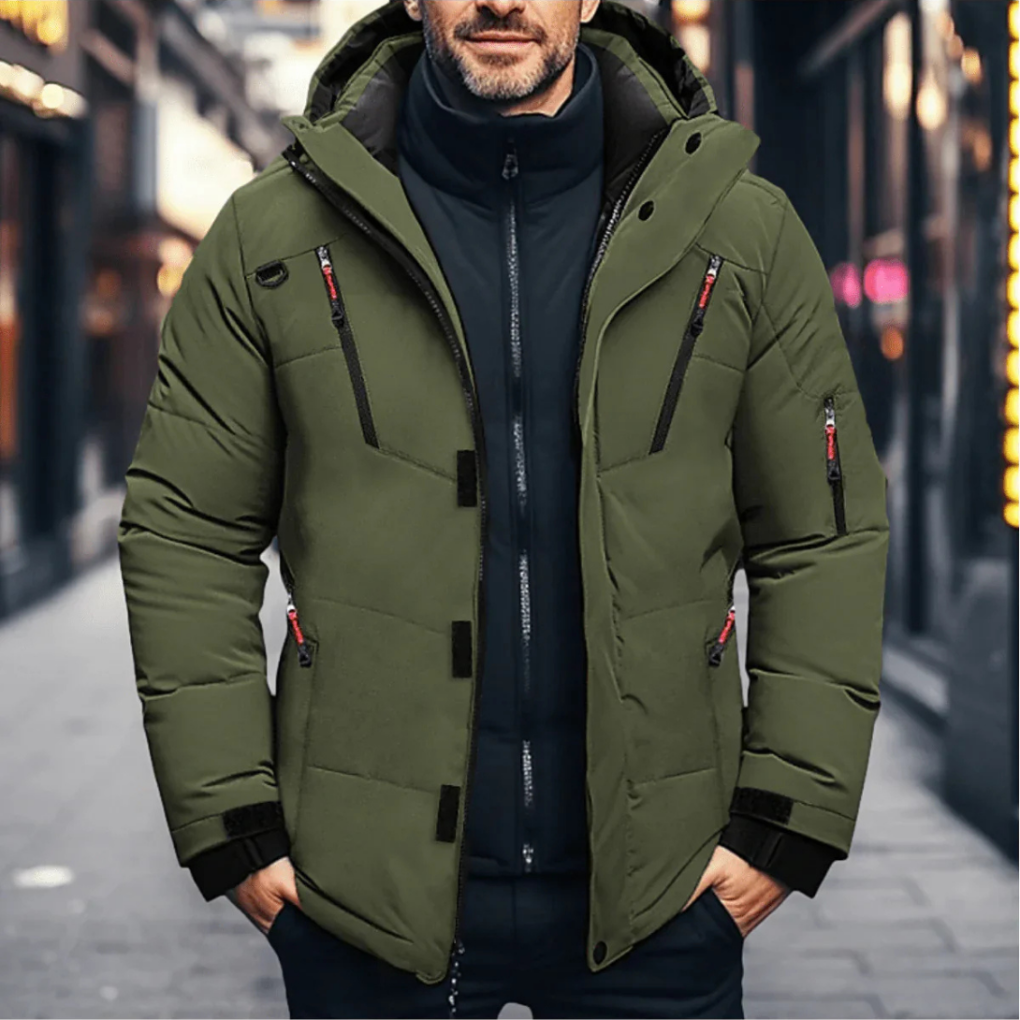 Men's Insulated Winter Parka Jacket