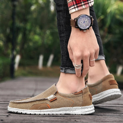 Men's Slip On Moc Toe Shoes