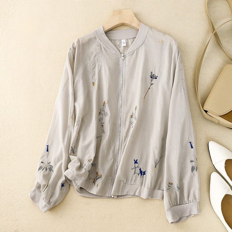 Elegant Cotton Blend Summer Jacket