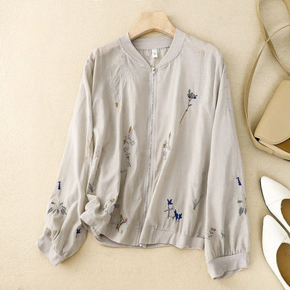 Elegant Cotton Blend Summer Jacket