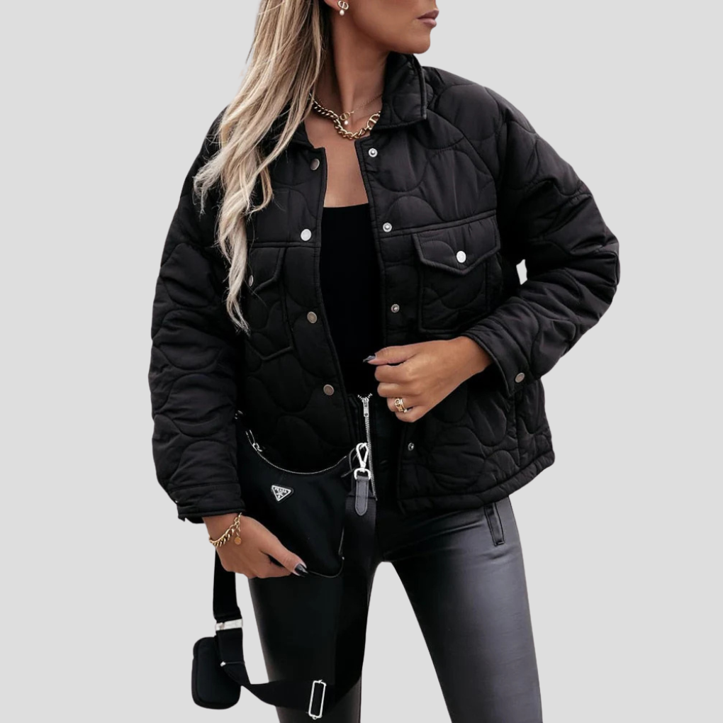 Women's Modern Cut Jacket With Pockets - VibreMode