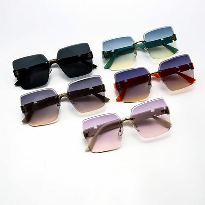 Large Frameless Sunglasses