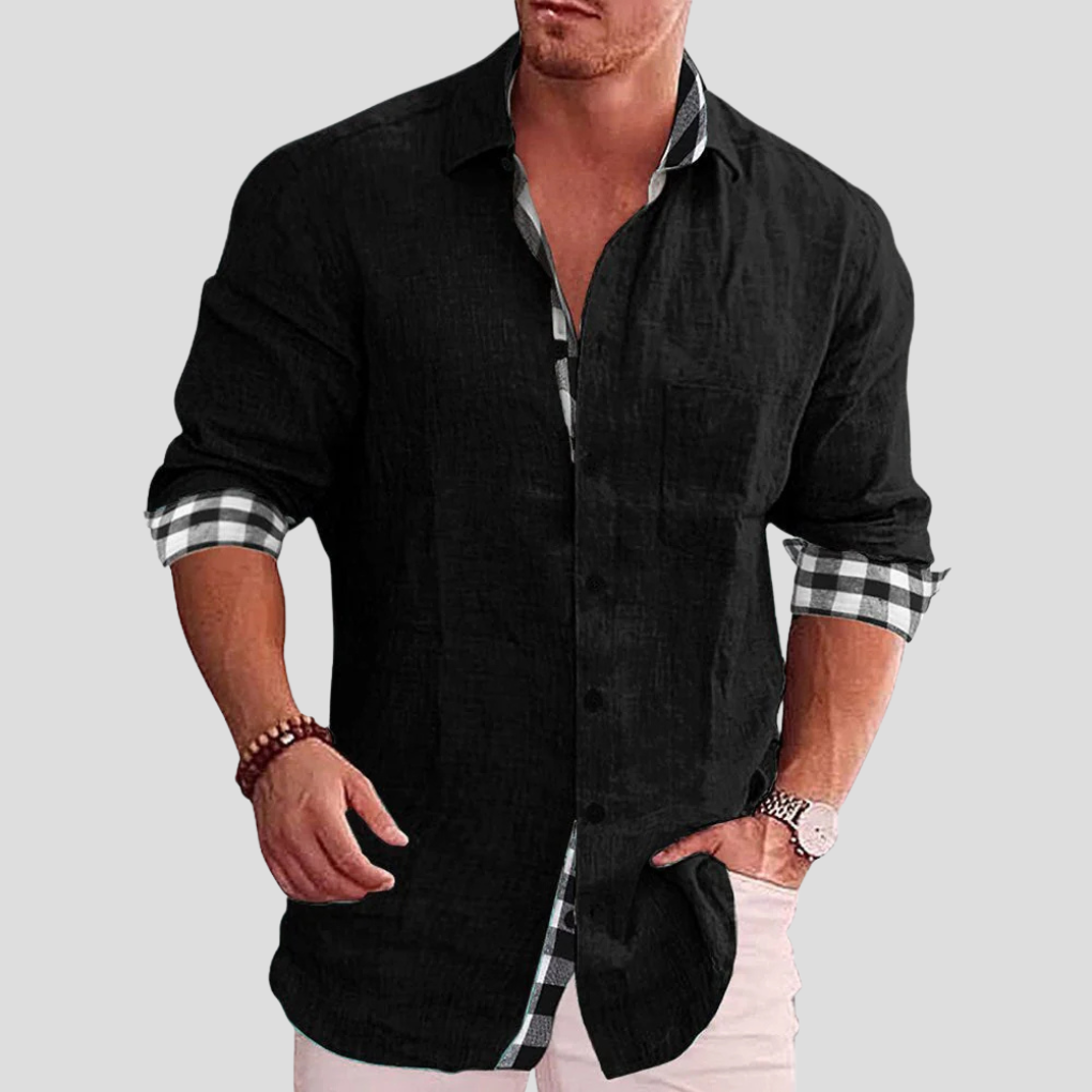 Men's Casual Button Down Shirt Classic Fit - VibreMode