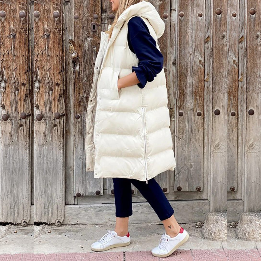 Women's Long Puffer Jacket - VibreMode