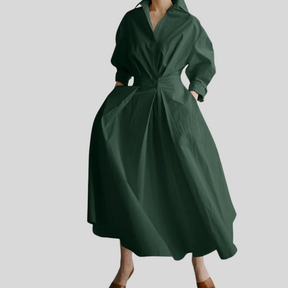 Women's Elegant Dress Refined Details - VibreMode
