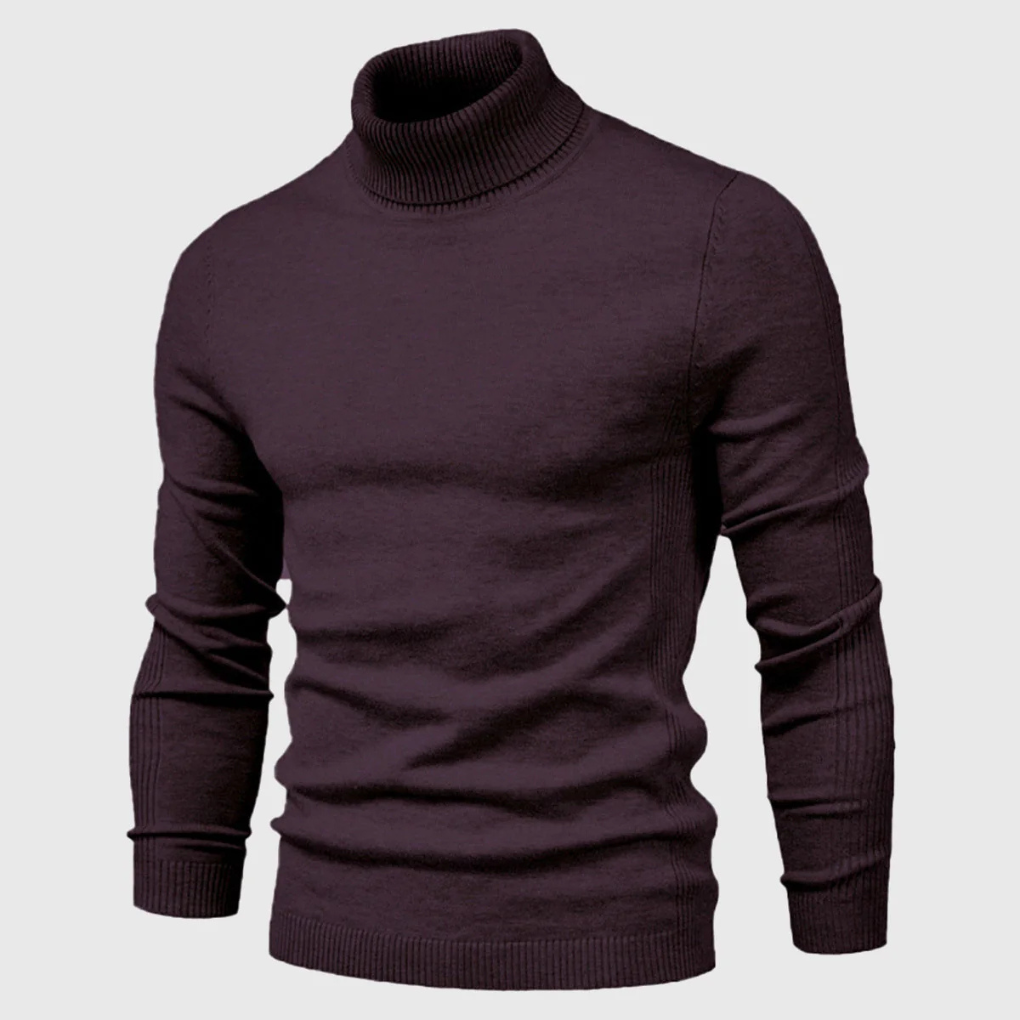 Men's Turtleneck Sweater Washable Everyday Wear