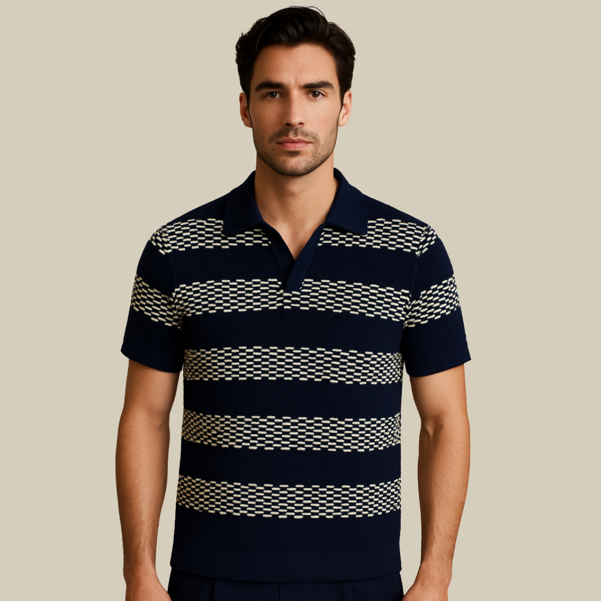 Cotswold Men's Linen Polo Shirt