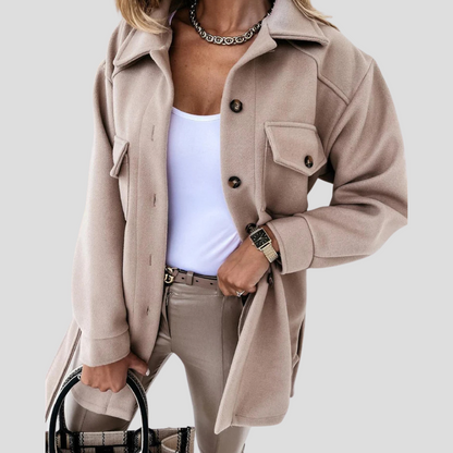 Women's Oversized Relaxed Fit Jacket - VibreMode