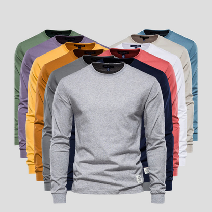 Men's Long Sleeved Shirt Classic Cotton - VibreMode