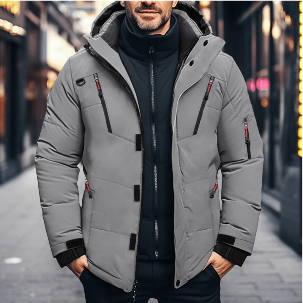 Men's Insulated Winter Parka Jacket