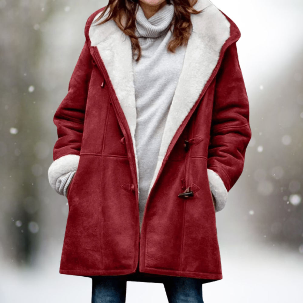 Women's Winter Coat Contrast Lining