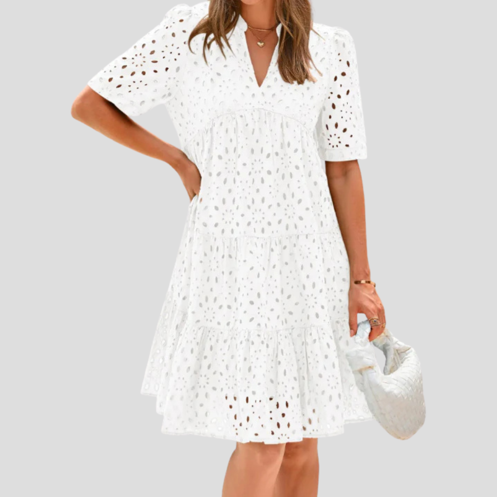 Women's Crochet Summer Dress - VibreMode
