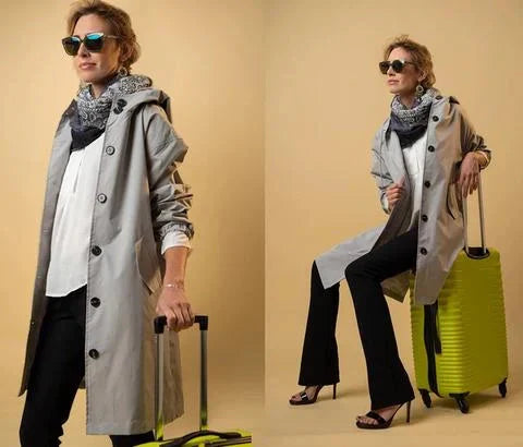 Women's Waterproof Hooded Rain Jacket
