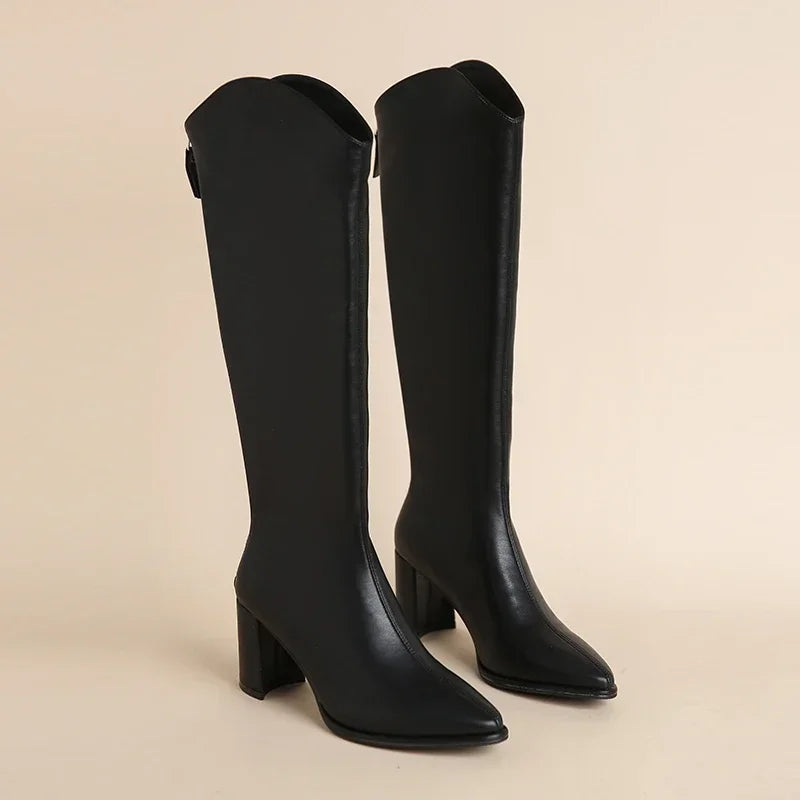 Comfortable High Heel Supportive Ankle Boots