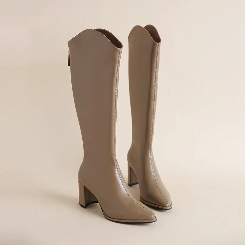 Comfortable High Heel Supportive Ankle Boots