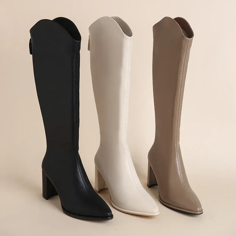 Comfortable High Heel Supportive Ankle Boots
