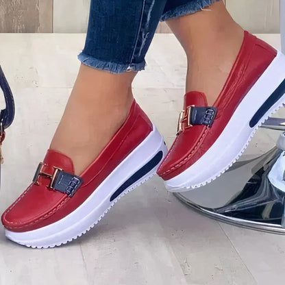 Women's Platform Slip On Loafers - VibreMode