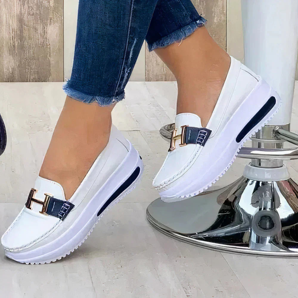 Women's Platform Slip On Loafers