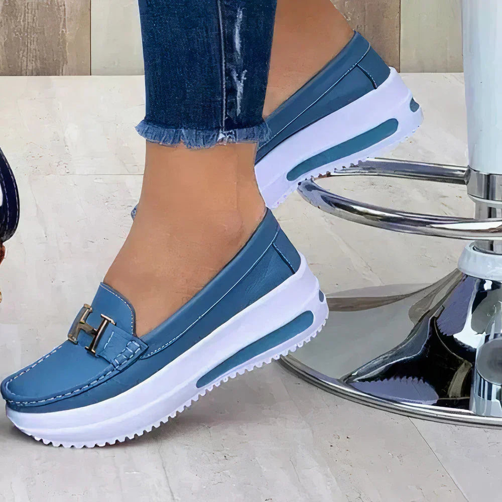 Women's Platform Slip On Loafers