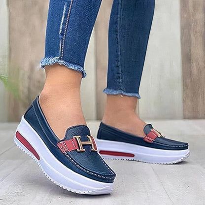 Women's Platform Slip On Loafers