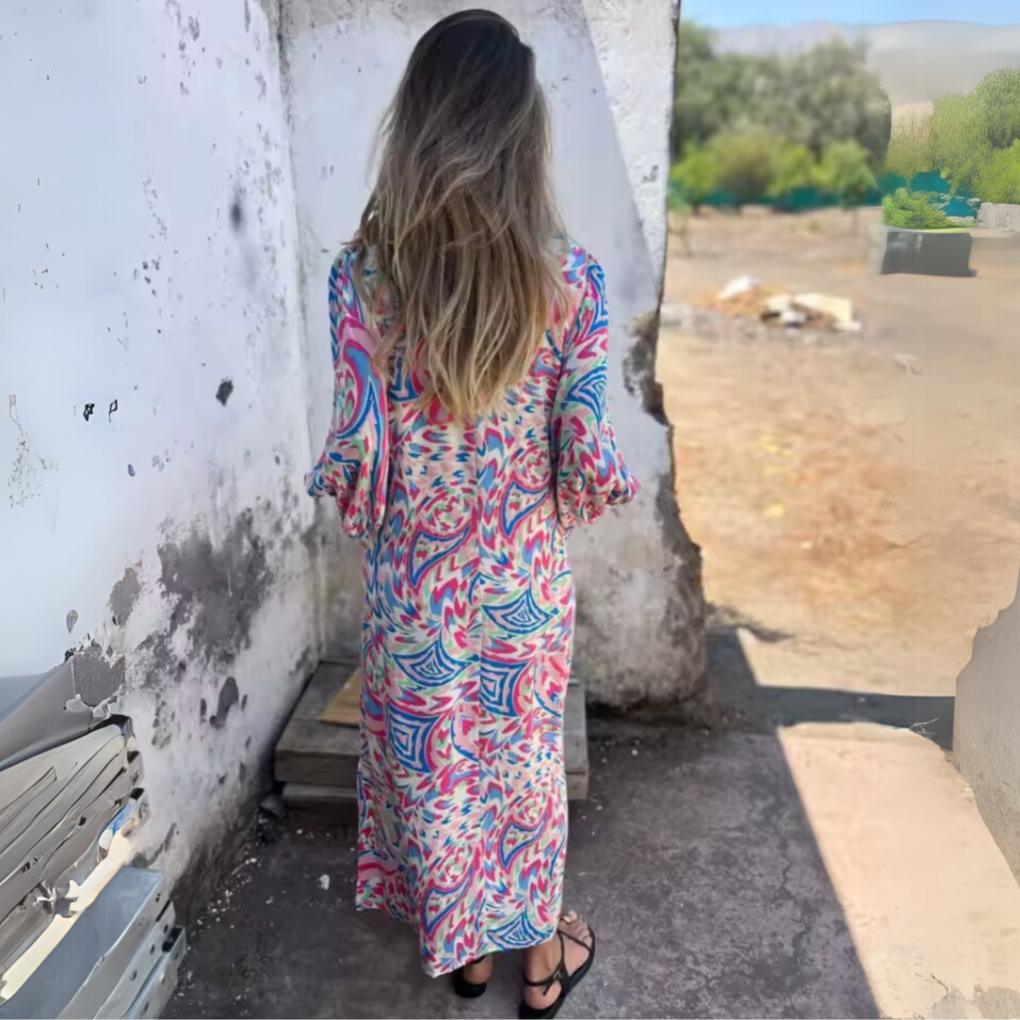 Women's Leopard Print Maxi Dress
