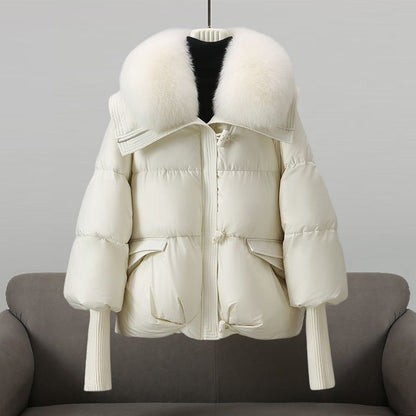 Women's Puffer Jacket Warm Winter Coat Black