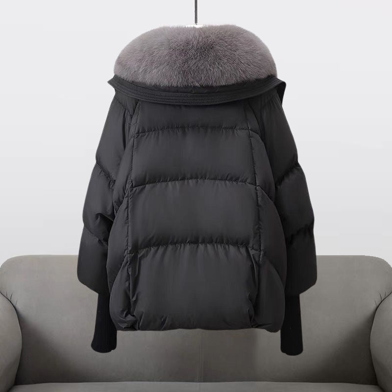 Women's Puffer Jacket Warm Winter Coat Black