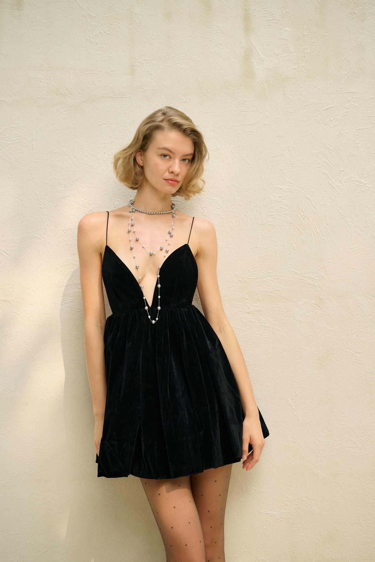 Luxurious Low Back Tiny Strap Party Dress