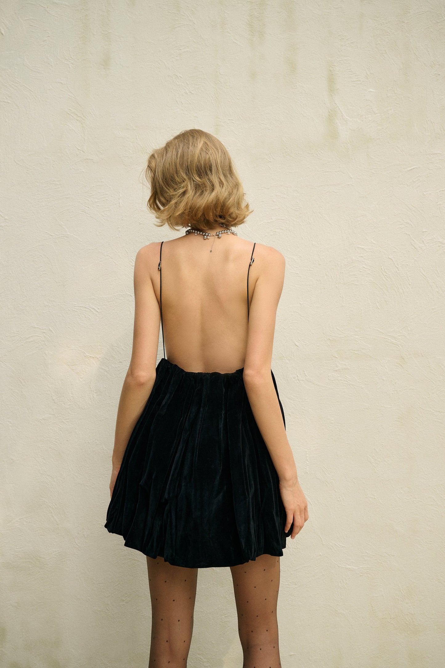 Luxurious Low Back Tiny Strap Party Dress