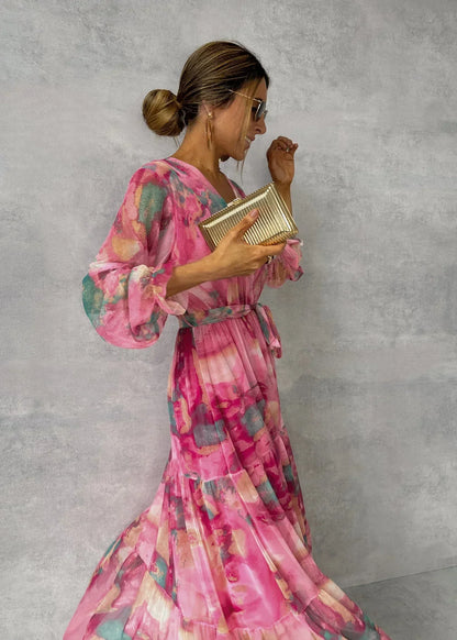 Women's Long Sleeve Summer Dress Lightweight