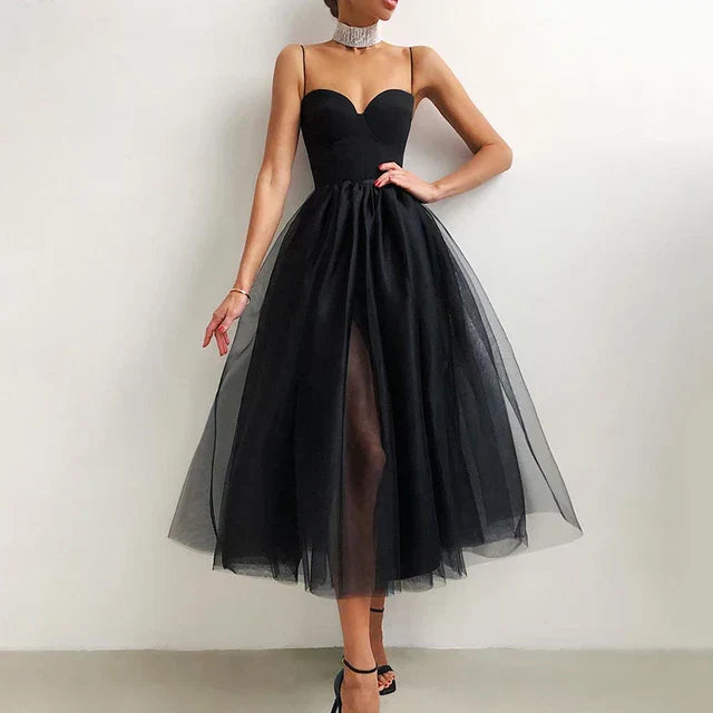 Beautiful Floor Length Formal Gown with Flowing Skirt