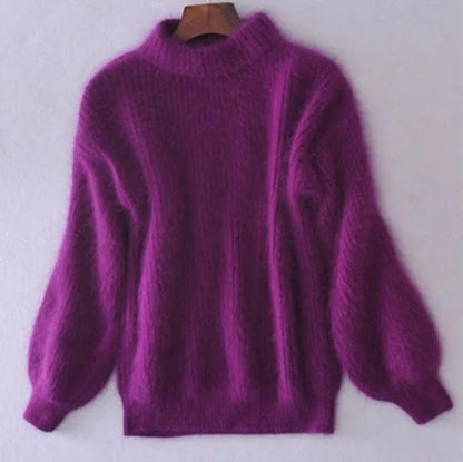 Warm Women's Crew Neck Winter Sweater