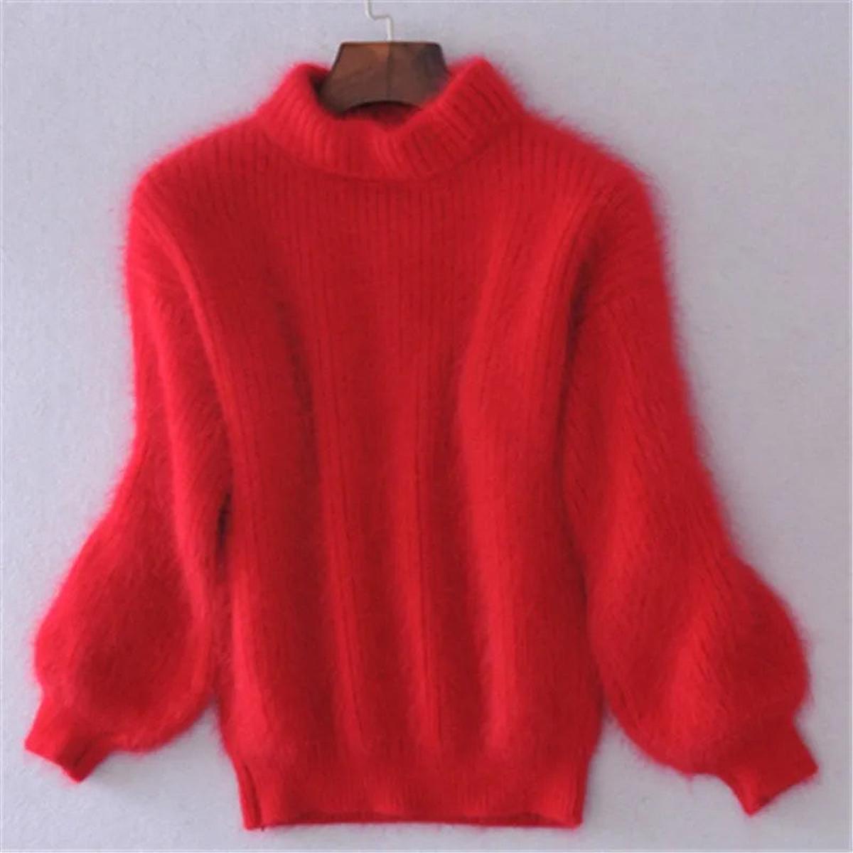 Warm Women's Crew Neck Winter Sweater