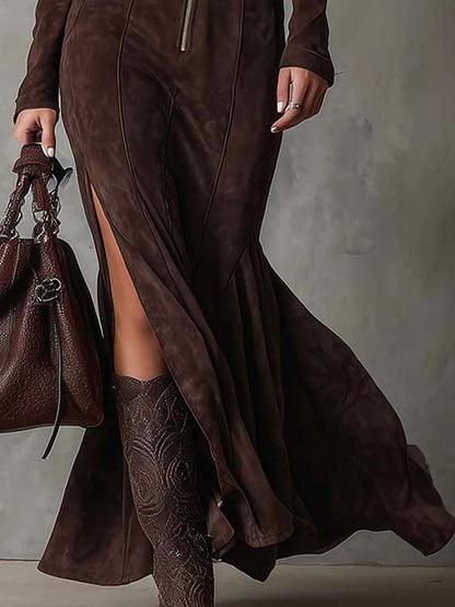 Cozy Women's Cold Weather Maxi Dress