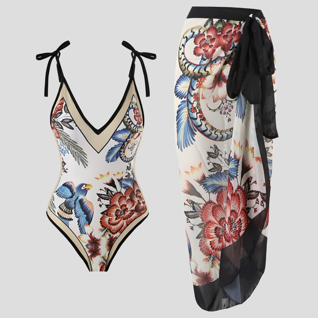 Women's Ruffled One-Piece Swimsuit - VibreMode